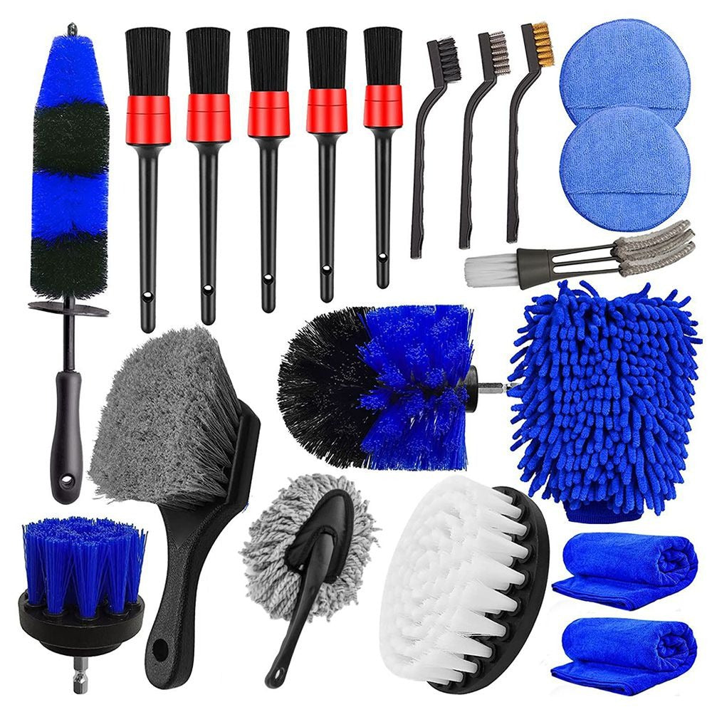 Auto Detailing Brushes Set for Car Interior Exterior Cleaning - 20 Pie –  The Daily Sale Shop