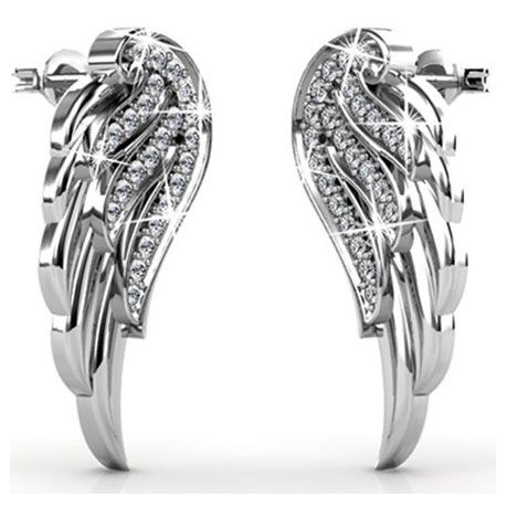 Destiny Angel wing earrings with Swarovski Crystals Buy Online in Zimbabwe thedailysale.shop