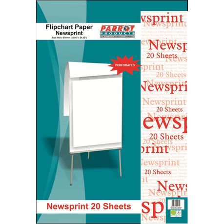 Parrot Flipchart Paper - Newsprint 20 Sheets Buy Online in Zimbabwe thedailysale.shop