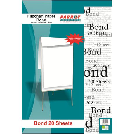 Parrot Flipchart Paper - Bond 20 Sheets Buy Online in Zimbabwe thedailysale.shop