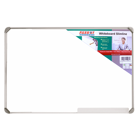 Parrot Whiteboard Slimline Magnetic - 600 x 450mm Buy Online in Zimbabwe thedailysale.shop