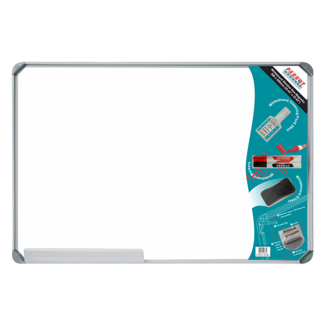 Parrot Whiteboard Slimline Non-Magnetic - 900 x 600mm (Retail Pack) Buy Online in Zimbabwe thedailysale.shop