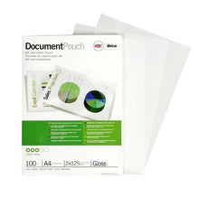 Load image into Gallery viewer, GBC Document Gloss Laminating Pouches - A4 150micron (100 Pack)
