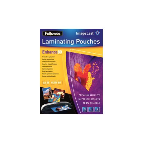 Fellowes Enhance80 A3 80micron Gloss Laminating Pouches (25 Pack) Buy Online in Zimbabwe thedailysale.shop