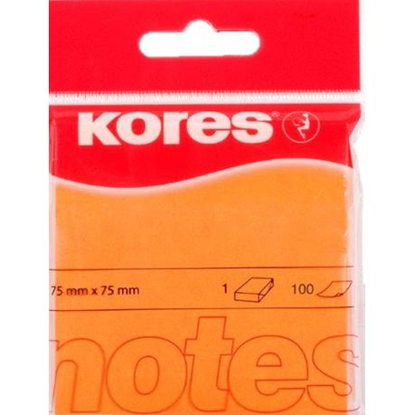 Kores Neon Notes - Orange (100 Sheets) Buy Online in Zimbabwe thedailysale.shop