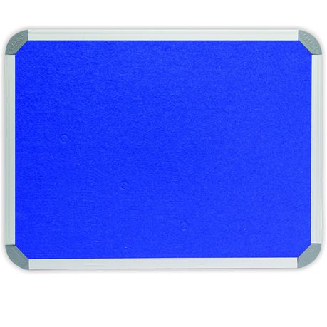 Parrot Info Board Aluminium Frame - Royal Blue Felt (1800 x 1200mm) Buy Online in Zimbabwe thedailysale.shop