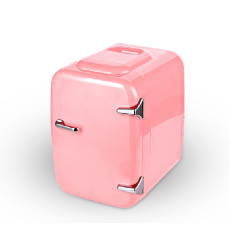 MnM - Mini 4lt Cosmetic Fridge - Retro Pink - For Serums, Creams & Masks Buy Online in Zimbabwe thedailysale.shop
