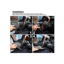 Load image into Gallery viewer, Car steering wheel work desk lunch tray multifunctional
