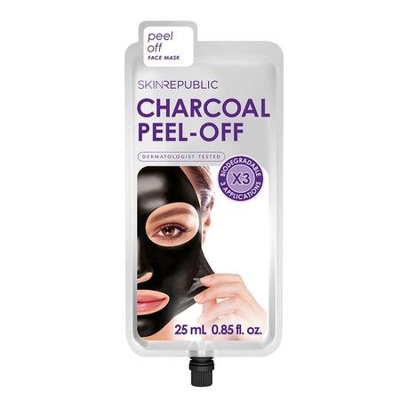 Skin Republic Charcoal Peel-Off Face Mask (3 x Applications) - 25 ml