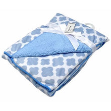 Load image into Gallery viewer, Baby Blanket - Blue Pattern
