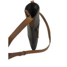 Load image into Gallery viewer, Finery Genuine Leather Cross Body- Black &amp; Toffee
