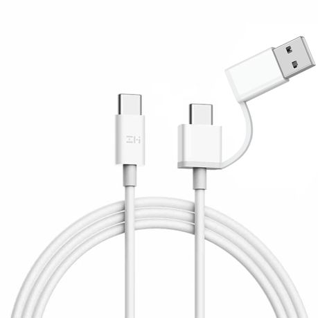 ZMI 1m - 3A 2in1 USB Type-C 2.0 to USB Type-C with USB Type-A Adapter Cable Buy Online in Zimbabwe thedailysale.shop