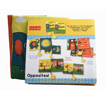Load image into Gallery viewer, Funny Zoo Baby Learning Soft Cloth Book - Opposite
