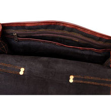 Load image into Gallery viewer, Minx - Genuine Leather Laptop Bag Deep Brown 15 Inch
