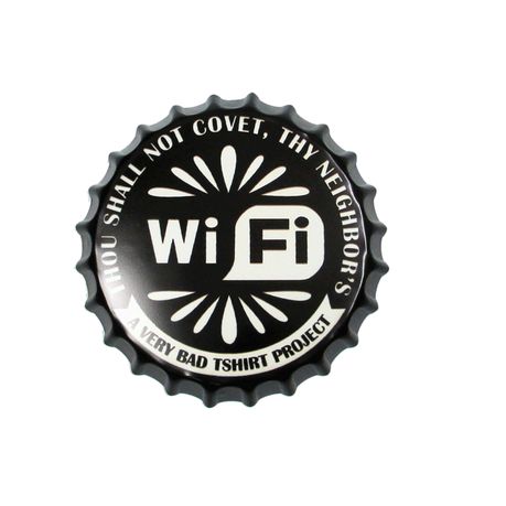 Retro Vintage Decorative Wall Metal Bottle Cap Sign - WiFi Buy Online in Zimbabwe thedailysale.shop