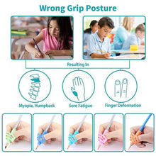 Load image into Gallery viewer, 4 Piece Pencil Grips Kids Posture Correction Training Writing AIDS
