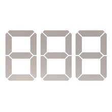 Load image into Gallery viewer, Generic Reflective Wheelie Bin Number Sticker Pack | Medium | White/Silver
