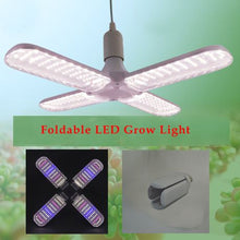 Load image into Gallery viewer, 50 Watt 4 Leaves Foldable Full Spectrum LED Grow Light Bulb
