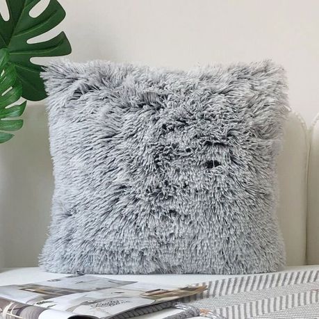 Fluffy Grey Cushion Buy Online in Zimbabwe thedailysale.shop