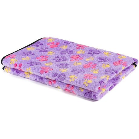 Lightweight Fleece Pet Blanket for Small, Medium Dogs, Puppies & Cats - Purple Buy Online in Zimbabwe thedailysale.shop