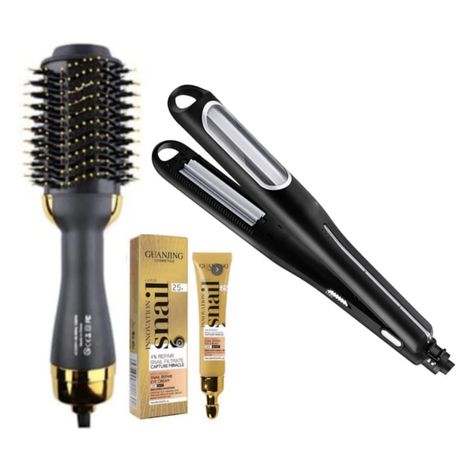 Hair Crimping Iron and A Volumizer & Dryer Plus a Snail Eye Cream Buy Online in Zimbabwe thedailysale.shop