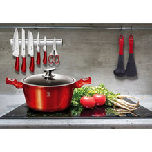 Load image into Gallery viewer, Berlinger Haus 24cm Marble Coating Casserole with Lid - Burgundy Metallic Line

