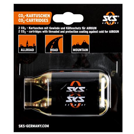 SKS CO2 Tyre Inflator Cartridges for Bikes 16 G with Thread – Set of 2 Buy Online in Zimbabwe thedailysale.shop