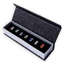 Load image into Gallery viewer, 7 Day Earrings Box Set Embellished with Swarovski Crystals
