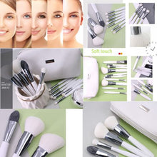 Load image into Gallery viewer, 10 Piece Makeup Brush with PU Cosmetic Bag Set
