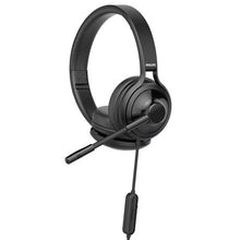 Load image into Gallery viewer, Philips TAH3155BK USB Wired On-Ear Headphones With Mic - Black
