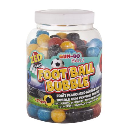 Gum-Bo Ballz Jar - Football Bubble 2 X 925 g