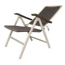 Load image into Gallery viewer, Patio Garden Folding Loom Wicker Armchair
