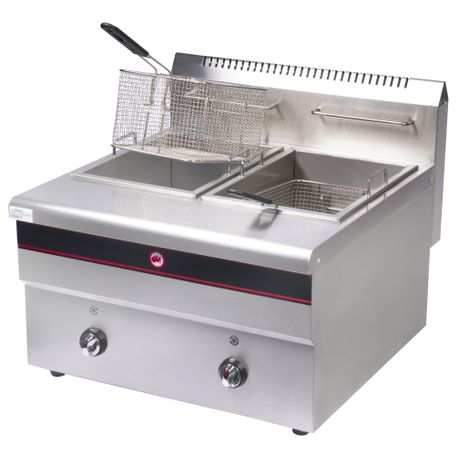 Aloma - Double Gas Deep Fryer - 12L + 12L - Silver Buy Online in Zimbabwe thedailysale.shop