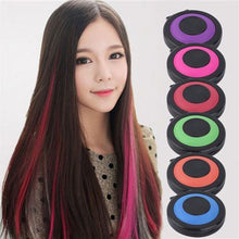 Load image into Gallery viewer, Hair Colour Chalk Powder Temporary Pastel Hair Dye 6 Set
