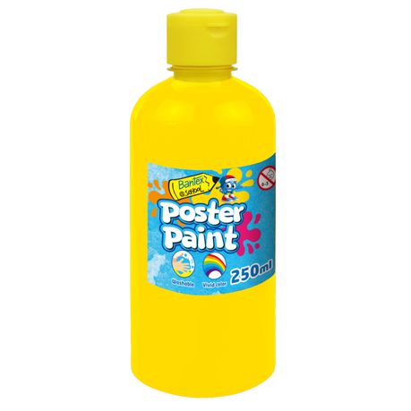 Bantex, Poster Paint 250ml - Yellow Buy Online in Zimbabwe thedailysale.shop