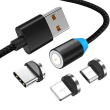 Load image into Gallery viewer, GNH - 3 in 1 Magnetic USB Fast Charging Cable Type C / Micro USB / Lightning
