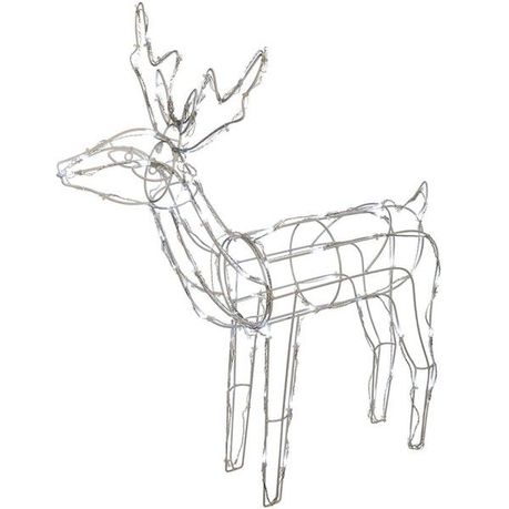 11M 3D LED Deer Christmas Light Display - Warm White