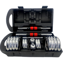 Load image into Gallery viewer, 15kg Chrome Dumbell Set HD-47-15
