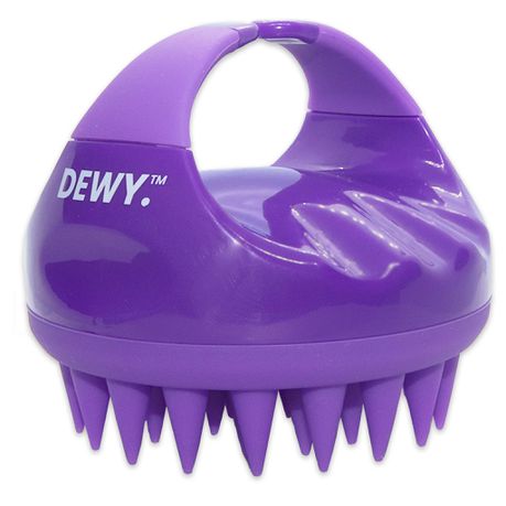 Dewy - Silicone Shampoo Brush / Hair Scalp Massager / Shower Brush (Purple) Buy Online in Zimbabwe thedailysale.shop