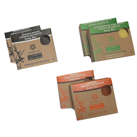 Natural Glycerine Soap Bar - 6 Pack - Fresh & Clean Buy Online in Zimbabwe thedailysale.shop