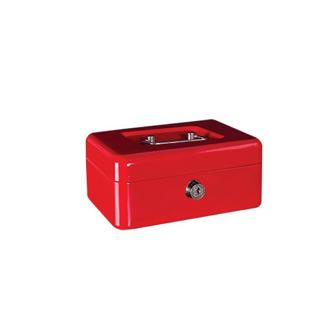 6 Inch Metal Cash Box - Red Buy Online in Zimbabwe thedailysale.shop