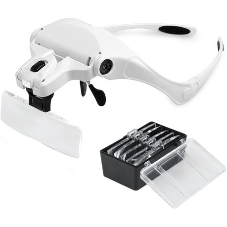 Headband Magnifying Glasses with Light, with Led for Close Work, 5 Lenses-B Buy Online in Zimbabwe thedailysale.shop