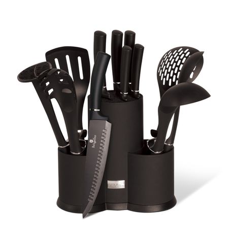 Berlinger Haus 12 Piece Knife and Kitchen Tool Set - Black Silver Edition Buy Online in Zimbabwe thedailysale.shop
