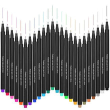 Load image into Gallery viewer, 24 Set Fineliner Pen Marker Highlighter Colouring Pen Set Arts Crafts
