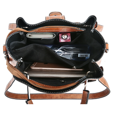 Load image into Gallery viewer, Leather Ladies Bucket Handbag
