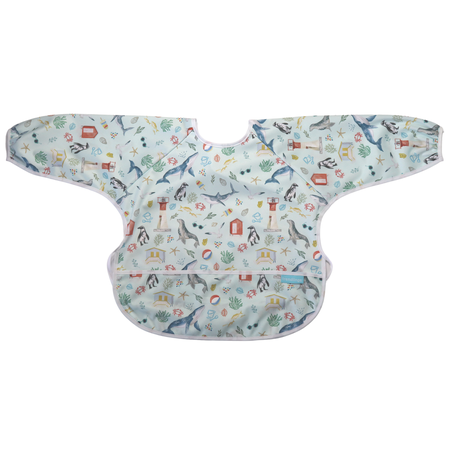 Trendlings Long Sleeve Waterproof Bib/Apron - 1-3years - Ocean Buy Online in Zimbabwe thedailysale.shop