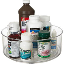 Load image into Gallery viewer, (JD-R001) Lazy Susan Round Turntable Organiser Storage Clear Acrylic
