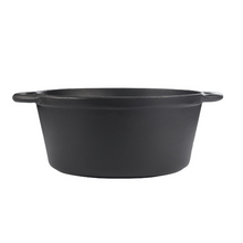 Load image into Gallery viewer, Chef Matt Black Cookware - Cast Iron 3.5l Round Casserole
