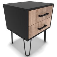 Load image into Gallery viewer, BAM! Two Drawer Industrial Bedside/Nightstand
