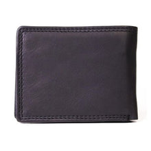 Load image into Gallery viewer, Nuvo - 073 Genuine Leather Men's bi-fold Wallet - Black
